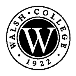 W WALSH COLLEGE 1922