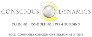 CONSCIOUS DYNAMICS TRAINING CONSULTING TEAM BUILDING BOLD COMPANIES CREATED ONE PERSON AT A TIME