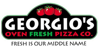 GEORGIO'S OVEN FRESH PIZZA CO. FRESH IS OUR MIDDLE NAME