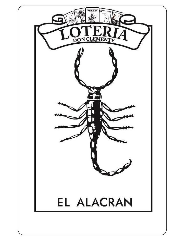 LOTERIA DON CLEMENTE EL ALACRAN