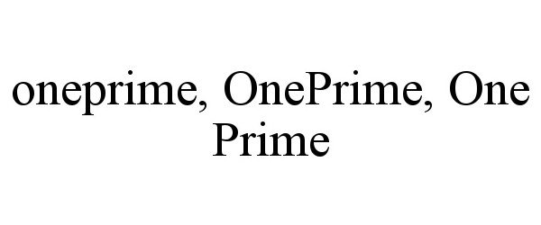 ONEPRIME, ONEPRIME, ONE PRIME